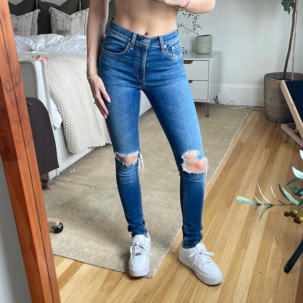 Rag & Bone High Rise Skinny Jeans